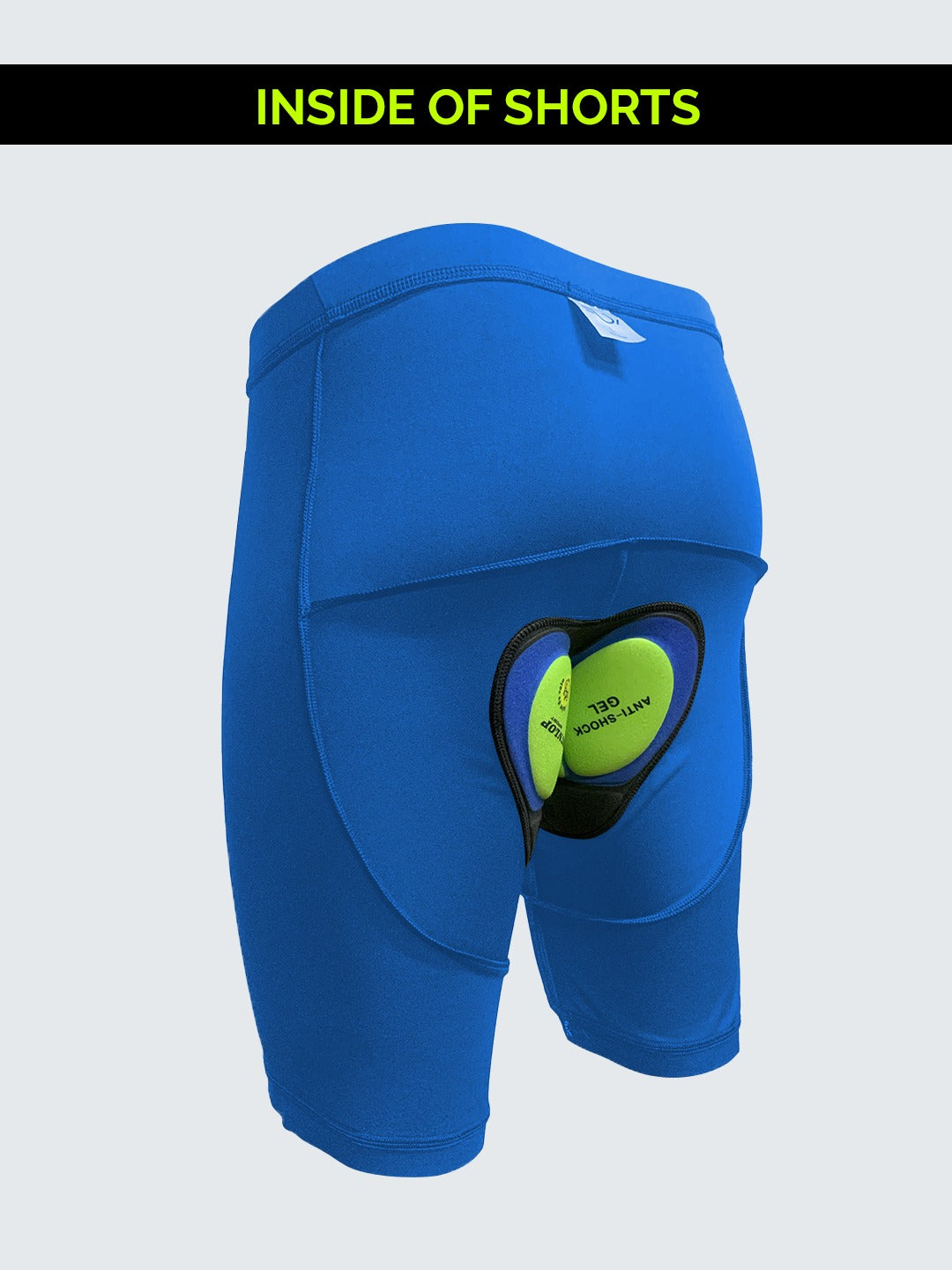 Customise Blue Cycling Shorts - 2127BL - Front