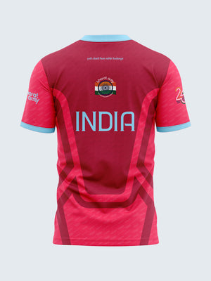 Bharat Army 25th Anniversary Retro Jersey 2024 - Pink