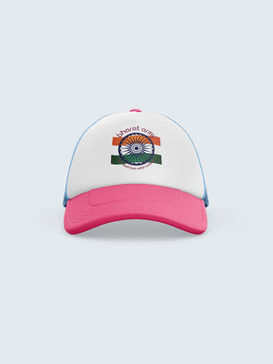 Bharat Army Trucker Cap - Pink