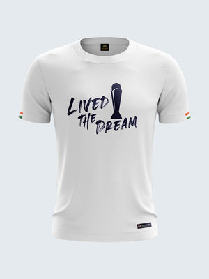 Bharat Army Champions 25 Cotton T Shirt (White)