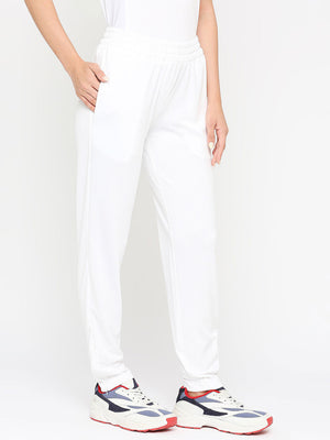 Women's Cricket Trackpants - White
