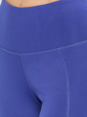 Women's Calf-Length Sports Leggings - Royal Blue