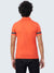 Men's Active Polo T-Shirt: Orange - Front