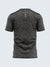 Men Melange Dark Grey Round Neck Active T-shirt - A10059GY