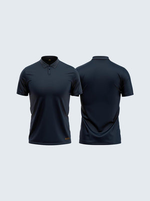 Regular Navy Blue Polo 2-Button - CS9013 - Sportsqvest