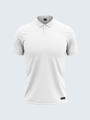 Regular Pure White Polo 2-Button - CS9014 - Sportsqvest