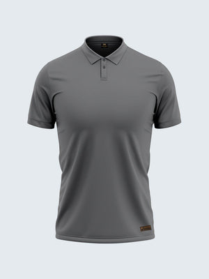 Regular Stone Grey Polo 2-Button - CS9015 - Sportsqvest