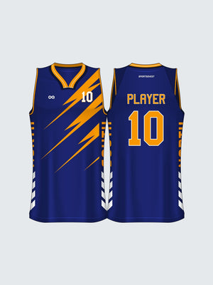 Custom Striped Basketball Jersey - BT1014