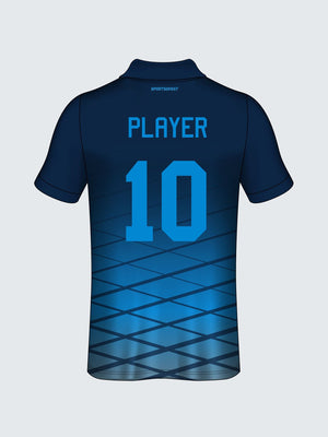 Customise Polo Geometric Cricket Jersey-CT1002