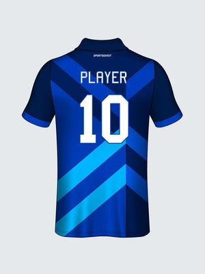Customise Polo Geometric Cricket Jersey-CT1004