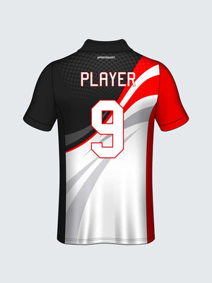 Customise Polo Self Design Cricket Jersey-CT1006