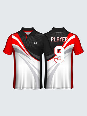 Customise Polo Self Design Cricket Jersey-CT1006