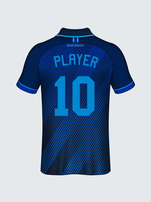 Customise Polo Striped Cricket Jersey-CT1011