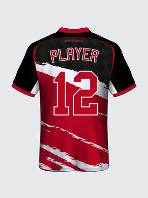 Customise Zipped Abstract Cricket Jersey-CT1012