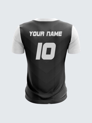 Men White Printed Cricket Jersey Sportsqvest