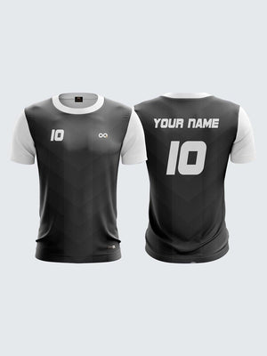 Men White Printed Cricket Jersey Sportsqvest