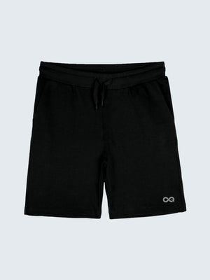 Kid's Active Shorts - Black (Front)