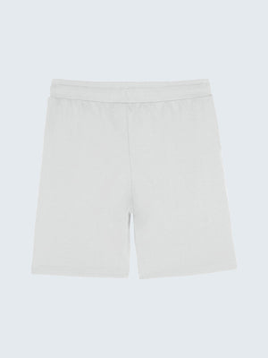 Kid's Active Shorts - White (Back)