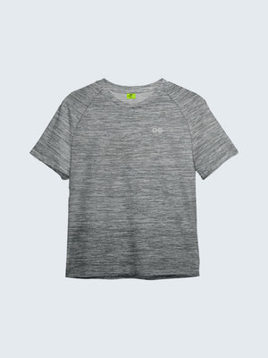 Kid's Camouflage Active T-Shirt - Grey (Front)