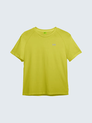 Kid's Active T-Shirt - Yellow (Front)