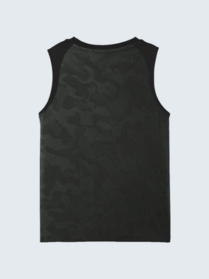 Kid's Active Camouflage Vest - Black (Back)