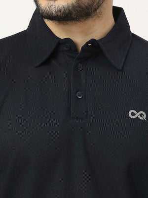 Men's Sports Polo - Navy Blue - 5