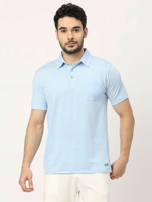 Men's Sports Polo - Sky Blue - 1