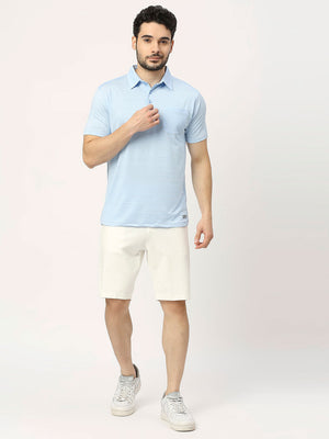 Men's Sports Polo - Sky Blue - 6