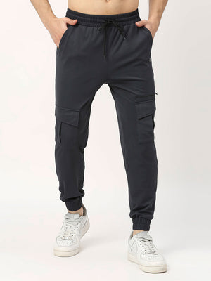 Men's Sports Trackpants - Charcoal Grey - 1