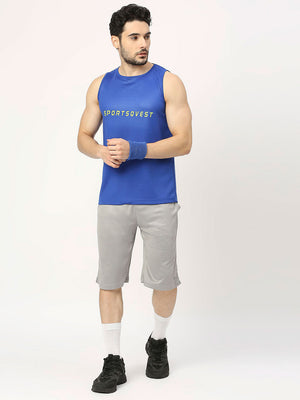 Men's Sports Vest - Royal Blue - 6