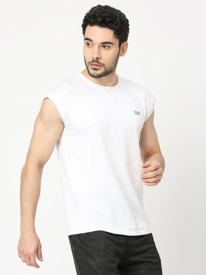 Men's Sports Vest - White - 4