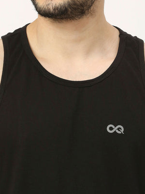 Men's Racerback Sports Vest - Black - 5