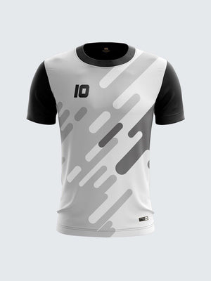 Men Black Printed Cricket Jersey Sportsqvest