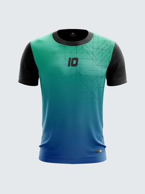 Men Black Printed Cricket Jersey Sportsqvest