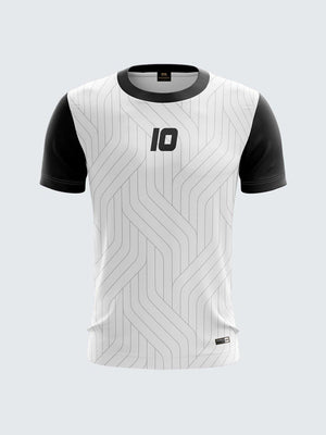 Men Black Printed Cricket Jersey Sportsqvest