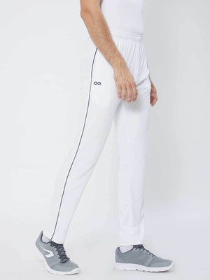 Men White Cricket Pants -A10014WH Track Pants Sportsqvest