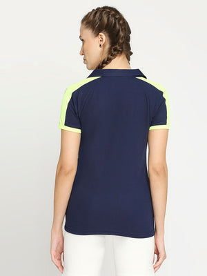 Women's Navy Blue Golf Polo - 2