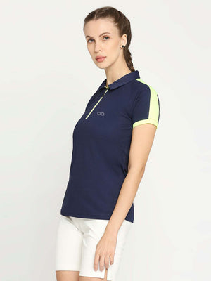 Women's Navy Blue Golf Polo - 3