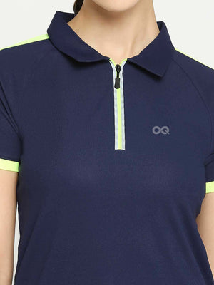 Women's Navy Blue Golf Polo - 6