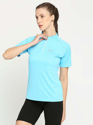 Women's Sky Blue Golf Polo - 3