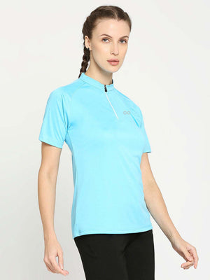 Women's Sky Blue Golf Polo - 4
