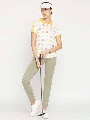 Women's Green Golf Pants - 5
