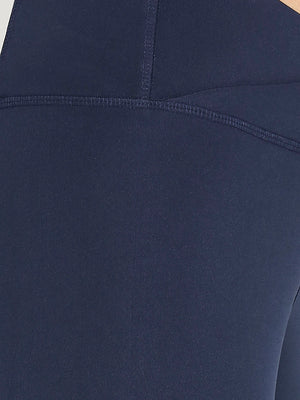 Women's Sports Leggings - Navy Blue - 6