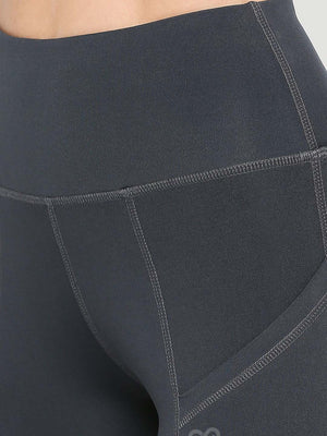 Women's Flared Sports Leggings - Charcoal - 4
