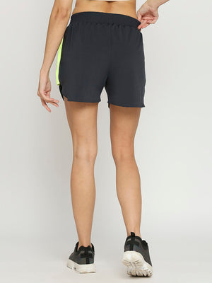 Women's Black Activewear Shorts - 2