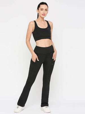 Women's Racerback Sports Bra - Black - 5