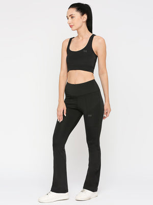 Women's Racerback Sports Bra - Black - 3
