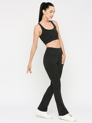 Women's Racerback Sports Bra - Black - 4