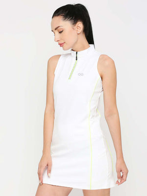 Women's White Tennis Dress - 3