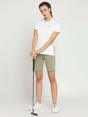 Women's White & Navy Tennis Polo - 5